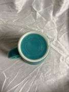 Vintage Fiesta Turquoise 3- 18oz Bistro Latte Mugs
