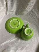 Fiesta Lemongrass 3- Tea Cups and Saucers, 2- Bread Butte Plates 7"