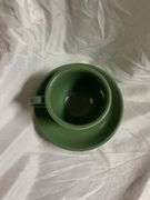 Fiesta Sage 4- Tea Cup and Saucer Sets and 2- Fruit/Dessert (Sauce) Bowls