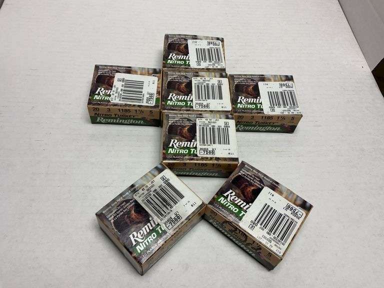 6 full boxes of Remington 20 ga 3" nitro turkey shells
