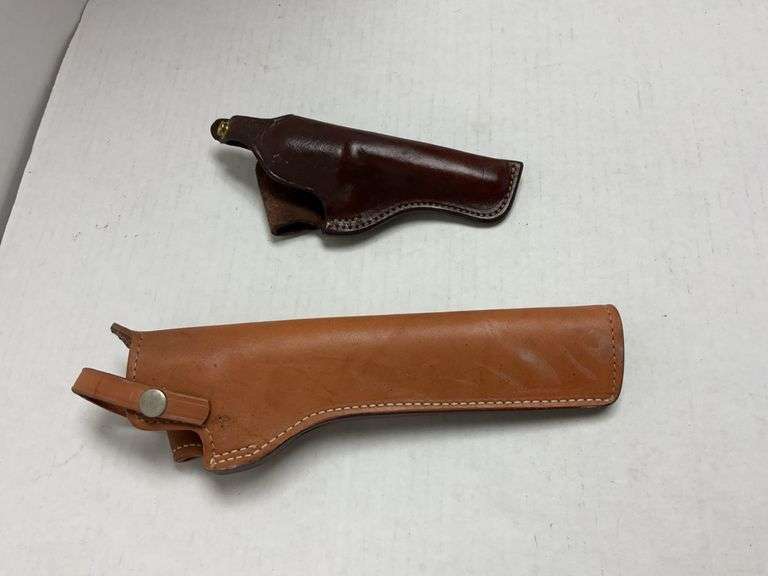 2 new leather holsters in bags - S&W 22 38 for