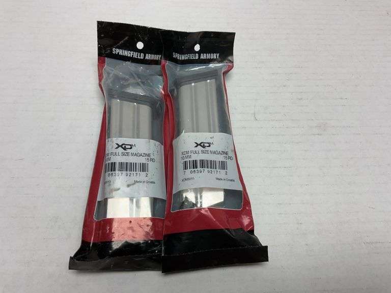 2 new in package Springfield Armory XDM 10mm magazines