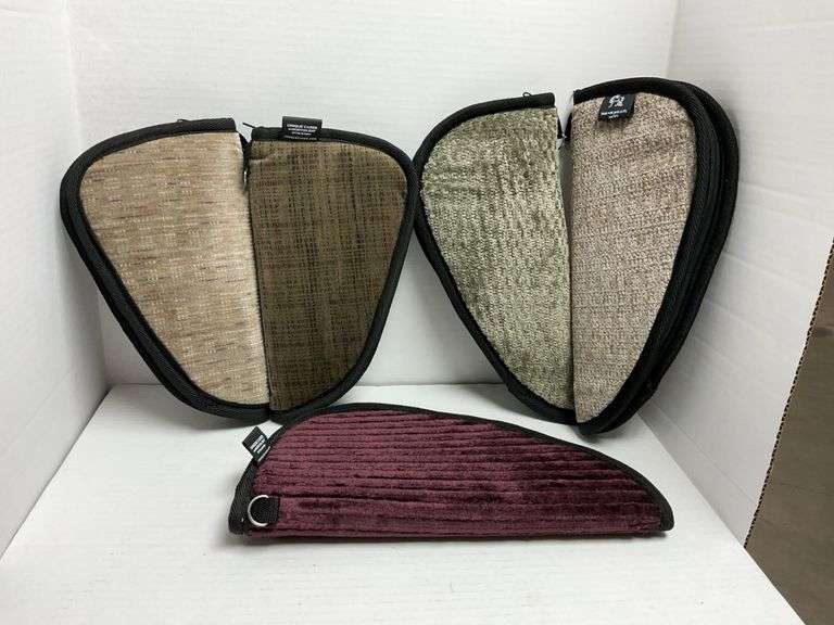 5 zippered soft pistol cases by Unique cases