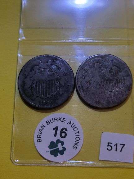 1864 186? 2 Cents