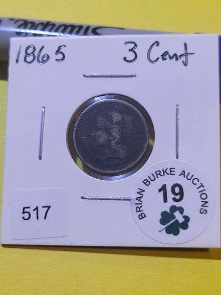1865 3 Cents Nickel