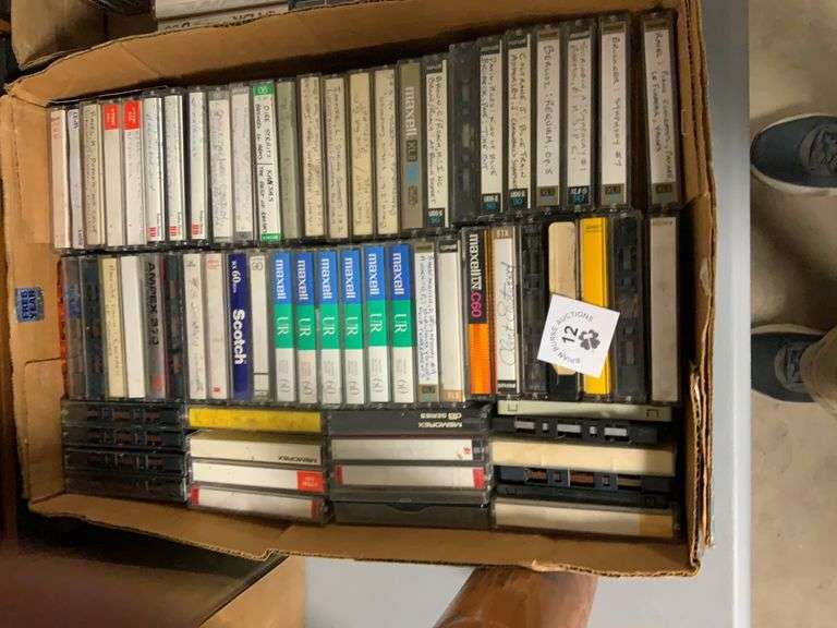 (5) Boxes of Used Home Recorded Cassette Tapes