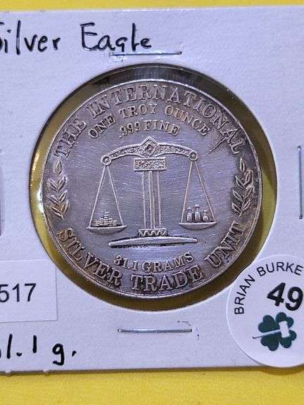 Troy Ounce .999 Silver Round