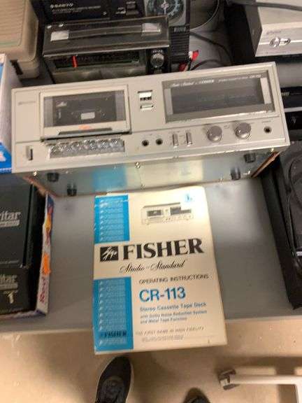 Fisher Studio Standard Stereo Cassette Deck CR-113 with owner manual, UNTESTED
