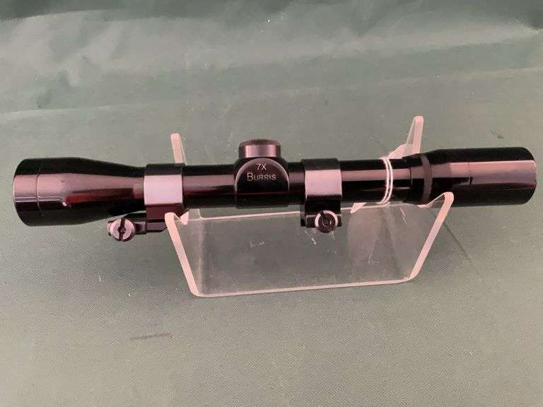 Burris 7X pistol scope with rings