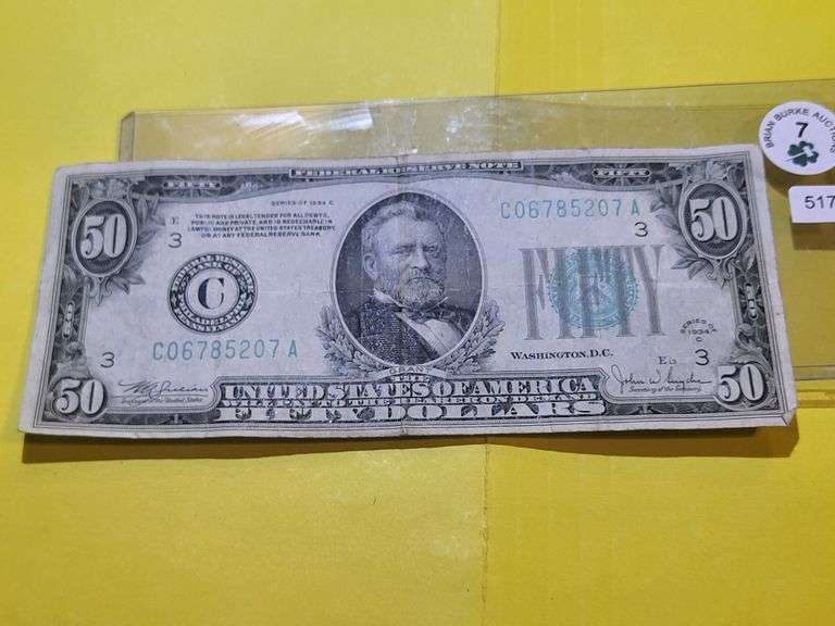 1934 C $50 Federal Reserve Note