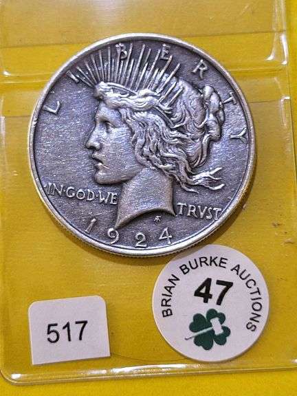 1924 Peace Dollar XF