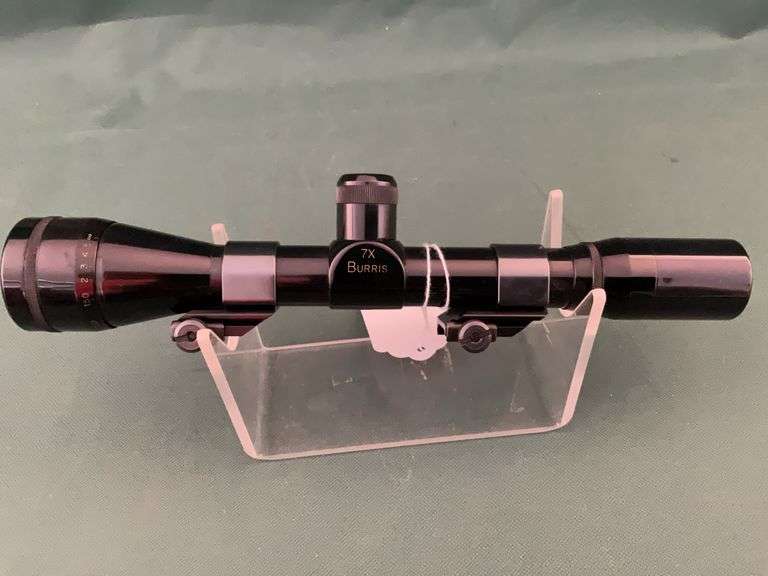 Burris 7X pistol scope with rings