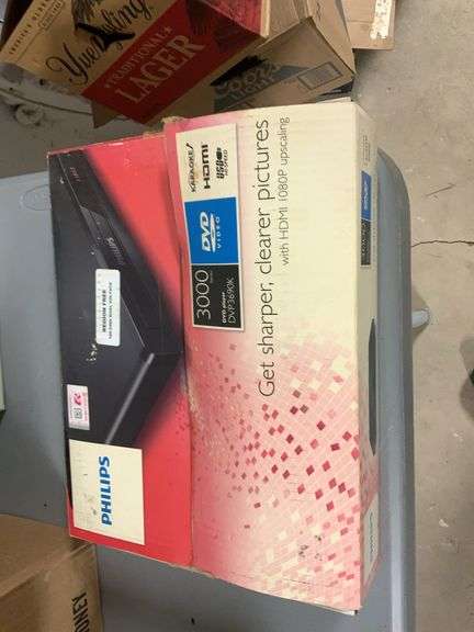 Philips DVD Player and Portable CD Boombox in boxes As-Is