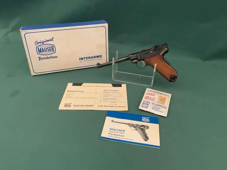 Mauser Parabellum .30 Luger pistol, sn 10.001791