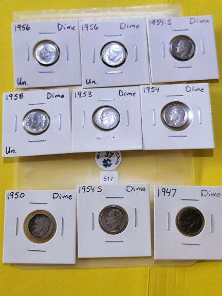 19 Pcs Silver  Roosevelt Dime