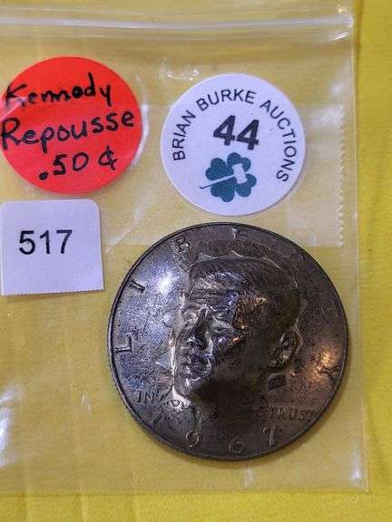 1967 Kennedy Half Dollar Repousse