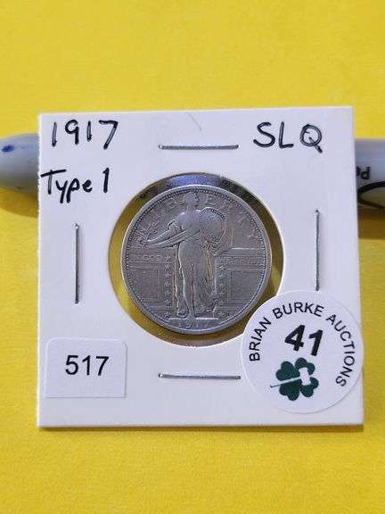 1917 T1 Standing Liberty Quarter VF