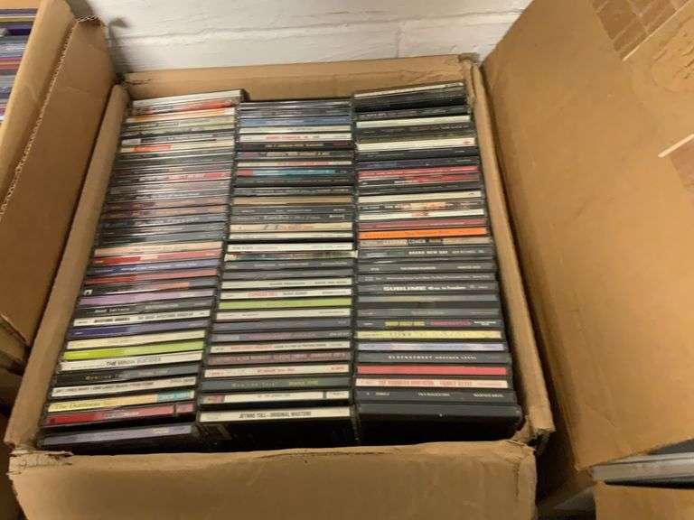 (2) Boxes of CD cases with inserts