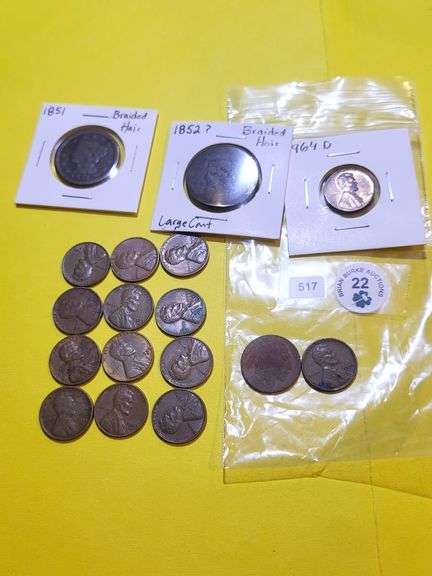 Misc US Cents Large and Lincoln