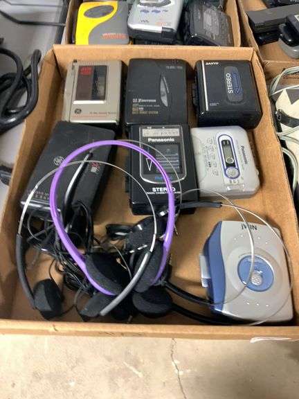 Lot of 20 Walkman Cassette Players, 5 Headphones ALL AS-IS