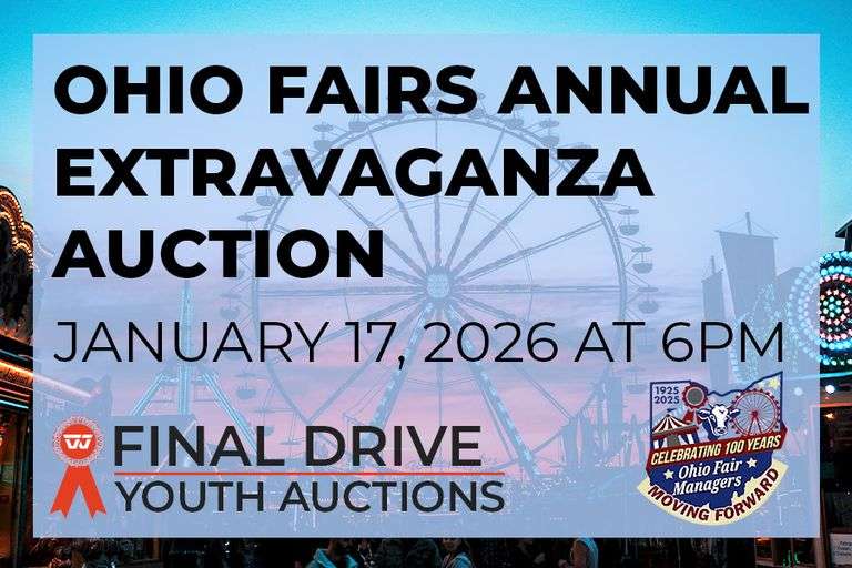 Ohio Fairs Annual Extravaganza Auction - Janaury 17, 2026 6:00 pm Est