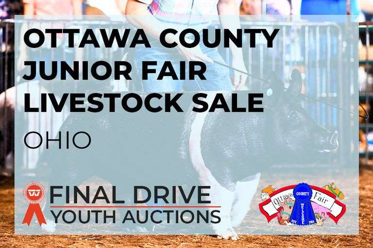 Ottawa County Junior Fair Add-On Only Sale - Ohio Opens 7/24 5:00 pm- Closes 7/28 at 5:00 pm