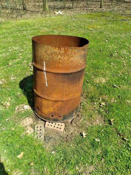 Two wishing Wells and burn barrel