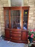 Porch: Large Mahogany China Curved Front. Easy Load Out