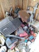 Barn: Contents of corner includes handtools, sockets, gas cans, vintage tools, trailer hitch components, lubricants. Take what you want and leave the rest