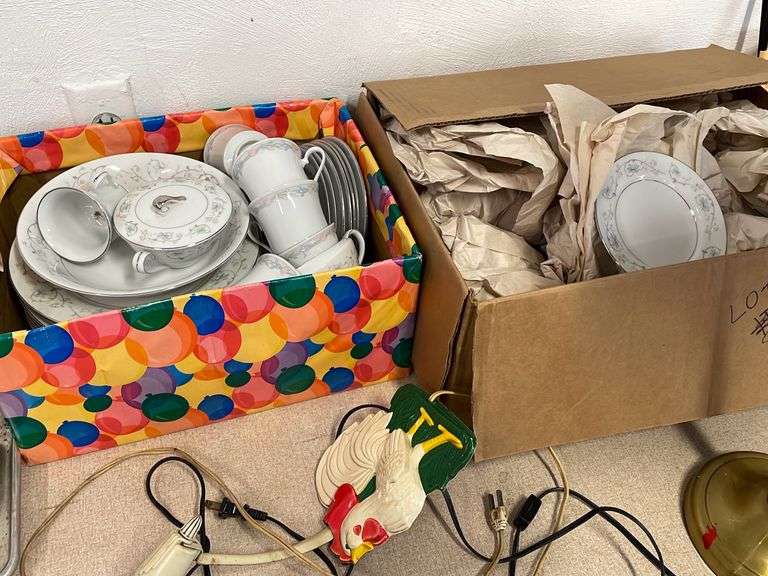 Large lot of miscellaneous items, Christmas decor, vintage kitchen