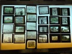 A lot of lantern slides. Nice variety.