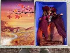 (3) enchanted seasons collection. Snow Princess Barbie. Autumn glory Barbie. Spring bouquet, Barbie. All in original boxes.