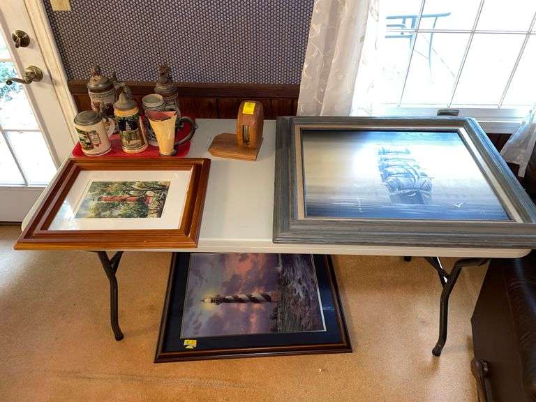 German beer Stein’s. Frame nautical art print.