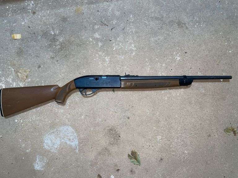 Garage. Crossman 766 pellet gun.
