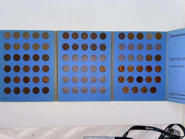 Rare Cent Coin collection. Featuring 1858 and 1857 Eagle cent coins. Indian head cent coins. Soldier on horse 1863 coin. Review photos to see all rare coins in booklet