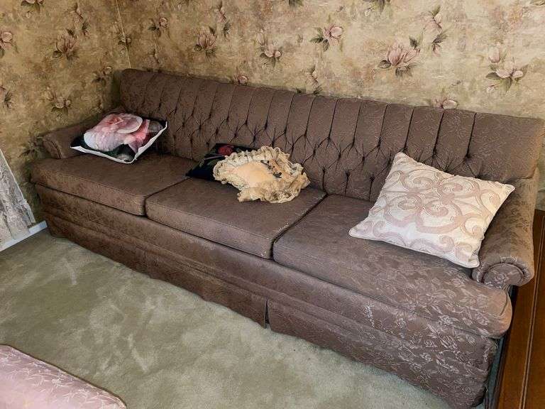 Upholstered vintage sofa