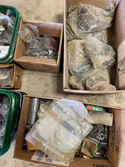 Exceptional hardware lot includes drill bits.