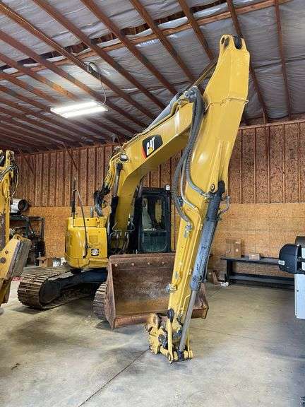 CAT314DLCR steel tracked excavator approximately 97 hp gross. One cubic yard bucket capacity. 18 to 20 foot dig depth/up to 28 feet reach depending on boom/stick option. Cab. 1351 hours on meter. 24 inch bucket. Product number CAT0314DCSSZ00420. Garage kept. See Photos for video of vehicle running-$1,000 Credit Card Deposit. Balance by Cash, Certified Check or ACH within 48 hours after sale.