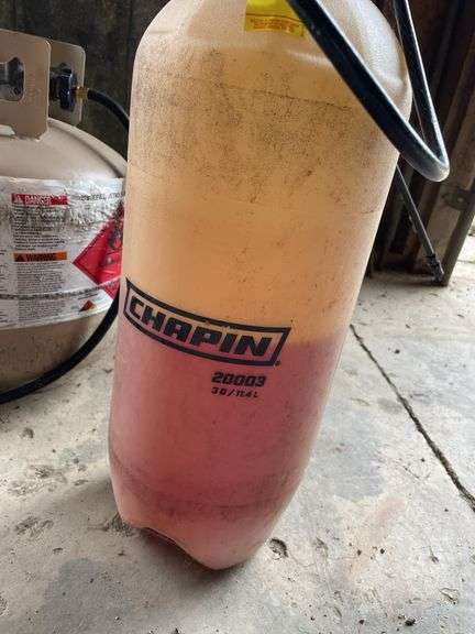 Chaplin 3 gallon sprayer and propane torch with tank