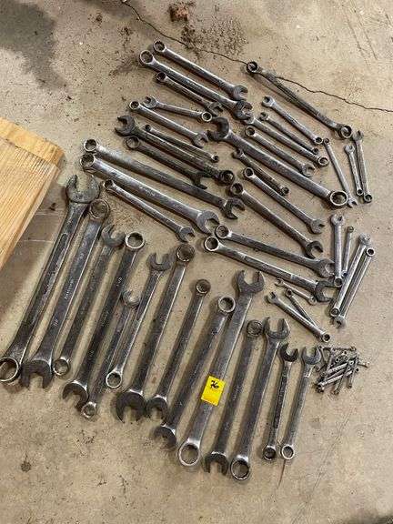 Lot of high-quality wrenches, including craftsman and Pittsburgh.