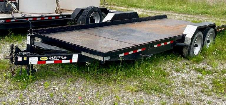 2022 imperial model SW – 18L – 22. 22 foot tandem Maxle 18,000 pound GVWR equipment trailer. Steel floor. Pintle hitch. 17 foot tilt/5 foot stationary floor section. With dovetail. Low profile type trailer. VIN number 1T9FS2229N0372128.-$1,000 Credit Card Deposit. Balance by Cash, Certified Check or ACH within 48 hours after sale. - See Documents for Certificate of Origin