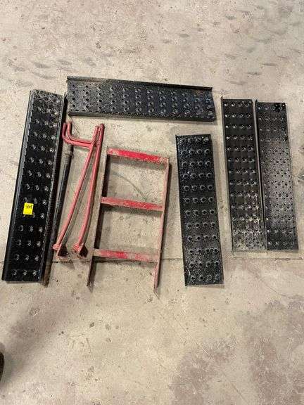 Metal step boards, and miscellaneous