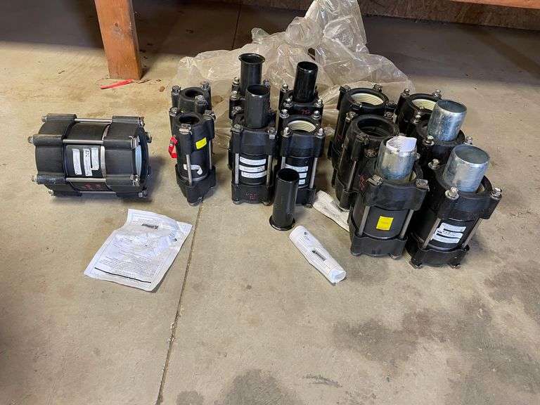 New old stock below ground pipe connectors mainly Honeywell. See photos for detail. 13 total by the piece. These were taken out of their original bags.