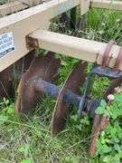Land pride three point. 6 foot rear notched farm disc. With quick hitch.