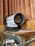 Heat star HS 4000 NG direct natural gas heater with cord control. Must be removed from top of shelving bring help and ladder. This unit appears to be in great condition and according to owner was working.