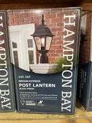 Three Hampton Bay post lanterns, new inbox with miscellaneous floral
