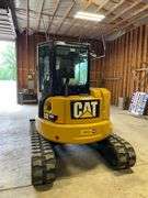 CAT 305E CR. Compact mini track excavator. Rubber tracks. Approximately 40.2 hp. Cat C2 .4 diesel engine. 129 inch dig depth. 220 inch reach. Full cab with 78 inch blade 24 inch bucket with thumb. 189 hours on meter. Product ID number CAT0305EVH5M11929. Stored in garage. See Photos for Video of Vehicle running-$1,000 Credit Card Deposit. Balance by Cash, Certified Check or ACH within 48 hours after sale.