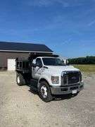 2017 Ford F750 super duty dump truck. 1093 miles. Cummins 6.7 L power stroke turbo diesel engine. Galion Godwin 400 U –10 dump body. 6.4–8.6 capacity. Automatic transmission. 26,000 pound GVWR. VIN number1FDWF7DE2HDB12421.  -$1,000 Credit Card Deposit. Balance by Cash, Certified Check or ACH within 48 hours after sale.