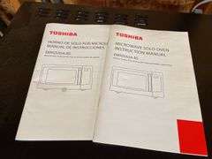 Toshiba microwave working condition appears unused