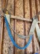 Heavy towing straps and chain. Includes towing couplers.